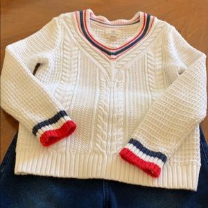 Lands’ End Girls V-Neck Sweater L 6X-7